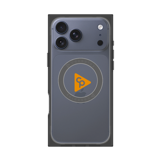 Premium Square Case with MagSafe［ Original - CASEPLAY Logo - Orange/C ］