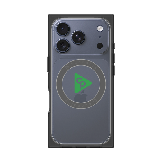 Premium Square Case with MagSafe［ Original - CASEPLAY Logo - Green/C ］