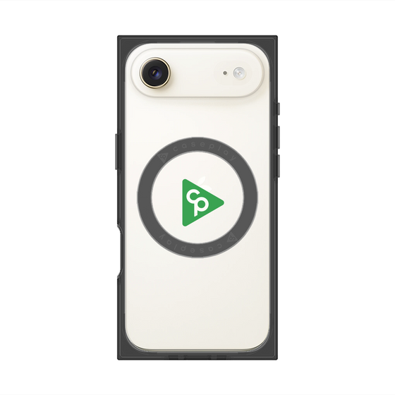 Premium Square Case with MagSafe［ Original - CASEPLAY Logo - Green/C ］