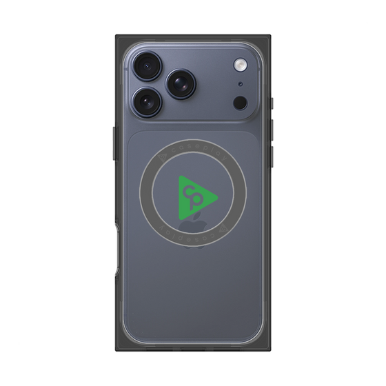 Premium Square Case with MagSafe［ Original - CASEPLAY Logo - Green/C ］