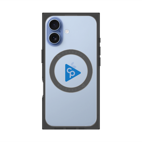 Premium Square Case with MagSafe［ Original - CASEPLAY Logo - Blue/C ］