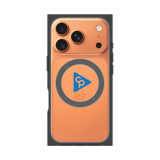 Premium Square Case with MagSafe［ Original - CASEPLAY Logo - Blue/C ］