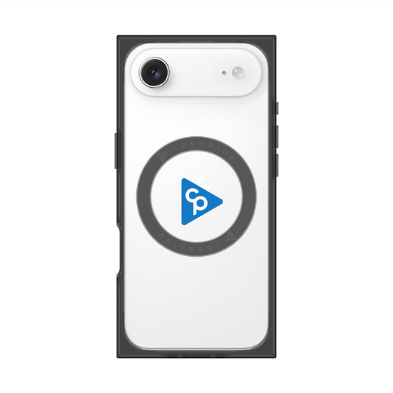 Premium Square Case with MagSafe［ Original - CASEPLAY Logo - Blue/C ］