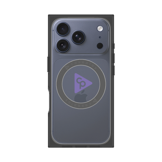 Premium Square Case with MagSafe［ Original - CASEPLAY Logo - Purple/C ］