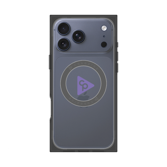 Premium Square Case with MagSafe［ Original - CASEPLAY Logo - Purple/C ］