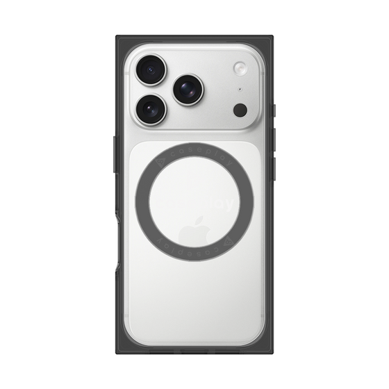 Premium Square Case with MagSafe［ Original - CASEPLAY Logo - White/D ］