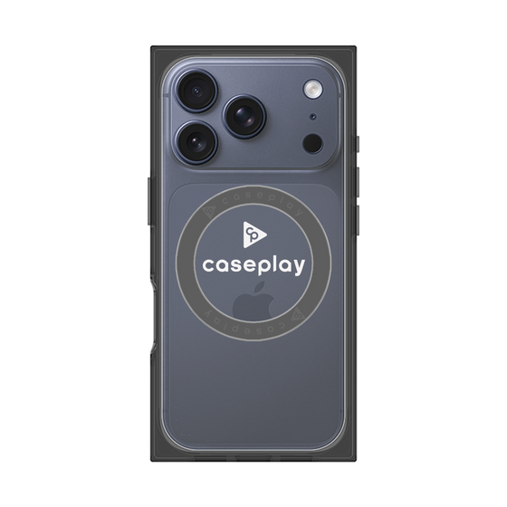 Premium Square Case with MagSafe［ Original - CASEPLAY Logo - White/D ］