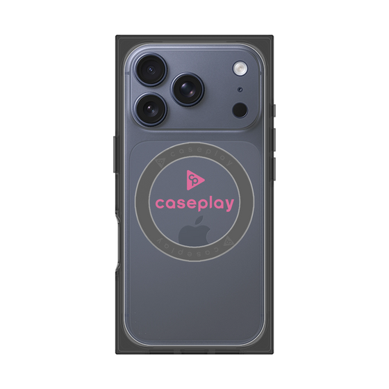 Premium Square Case with MagSafe［ Original - CASEPLAY Logo - Pink/D ］