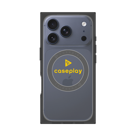 Premium Square Case with MagSafe［ Original - CASEPLAY Logo - Yellow/D ］