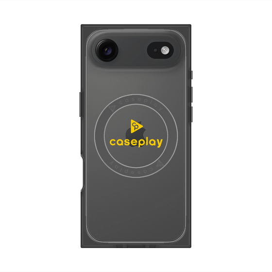 Premium Square Case with MagSafe［ Original - CASEPLAY Logo - Yellow/D ］