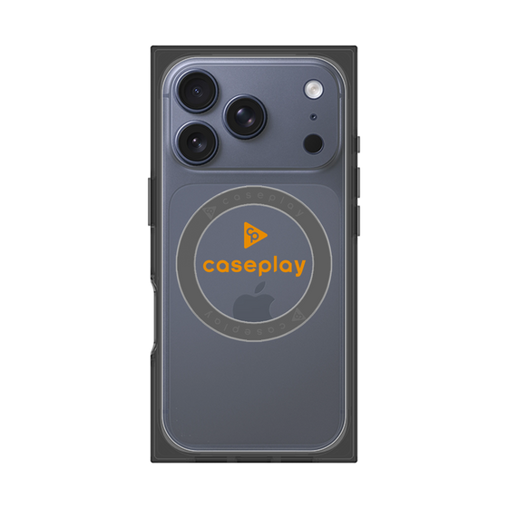 Premium Square Case with MagSafe［ Original - CASEPLAY Logo - Orange/D ］