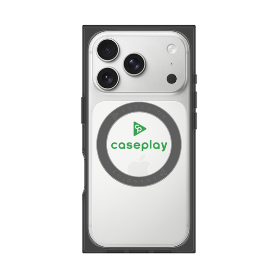 Premium Square Case with MagSafe［ Original - CASEPLAY Logo - Green/D ］