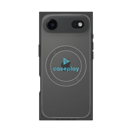 Premium Square Case with MagSafe［ Original - CASEPLAY Logo - Light Blue/D ］