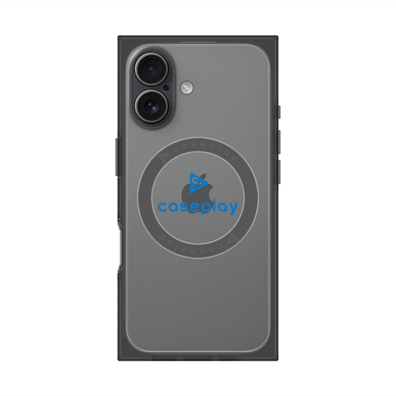 Premium Square Case with MagSafe［ Original - CASEPLAY Logo - Blue/D ］