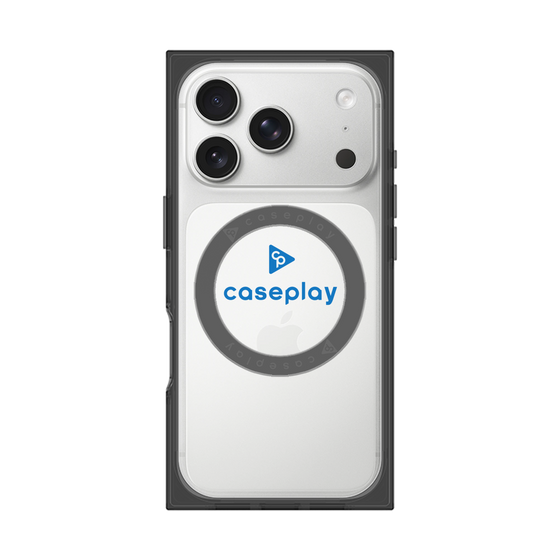 Premium Square Case with MagSafe［ Original - CASEPLAY Logo - Blue/D ］