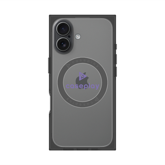 Premium Square Case with MagSafe［ Original - CASEPLAY Logo - Purple/D ］