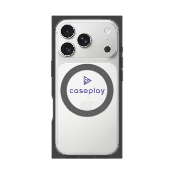 Premium Square Case with MagSafe［ Original - CASEPLAY Logo - Purple/D ］