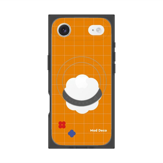 Premium Square Case with MagSafe［ Mod Deco - Original - Retro Orange ］