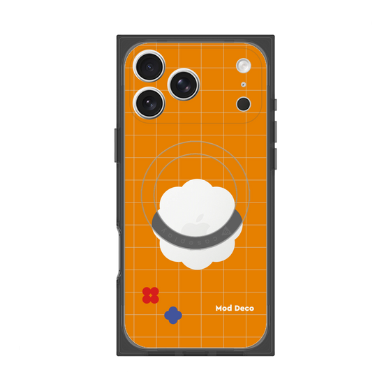 Premium Square Case with MagSafe［ Mod Deco - Original - Retro Orange ］