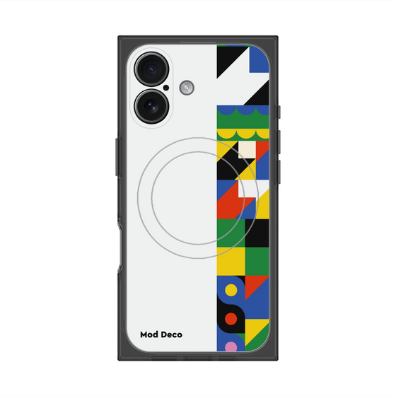 Premium Square Case with MagSafe［ Mod Deco - Original - Geometric pattern/B ］