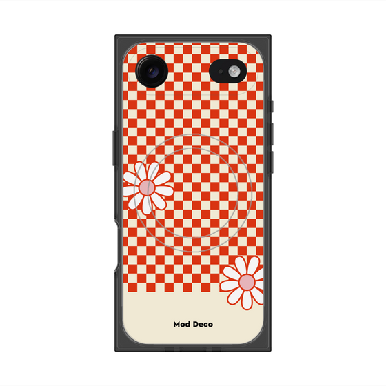Premium Square Case with MagSafe［ Mod Deco - Original - Retro Flower ］
