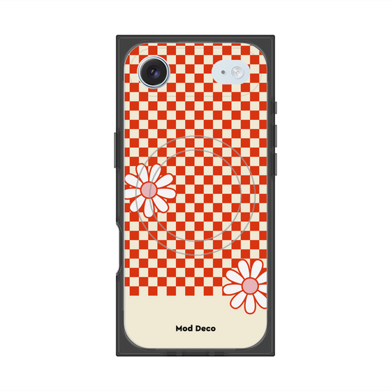 Premium Square Case with MagSafe［ Mod Deco - Original - Retro Flower ］