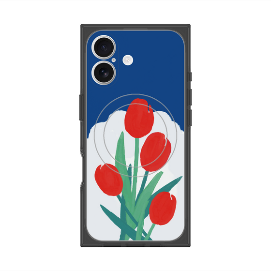 Premium Square Case with MagSafe［ Mod Deco - Original - Flower/A ］