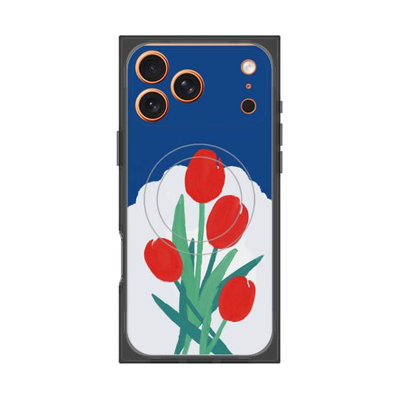 Premium Square Case with MagSafe［ Mod Deco - Original - Flower/A ］