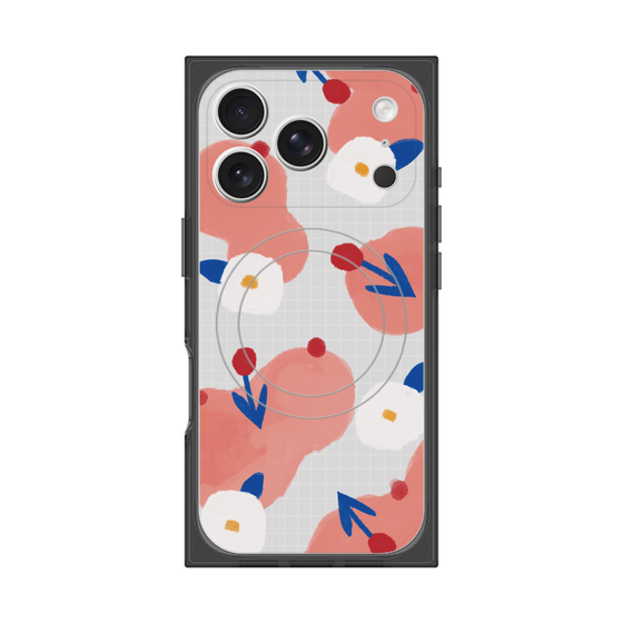 Premium Square Case with MagSafe［ Mod Deco - Original - Flower/C ］