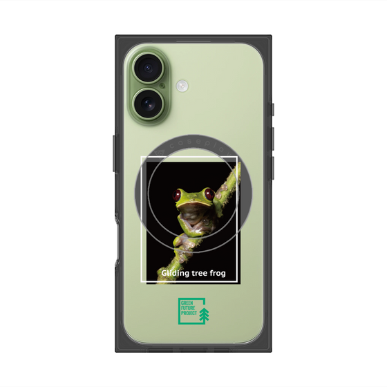 Premium Square Case with MagSafe［ Green Future Project - Gliding tree frog ］