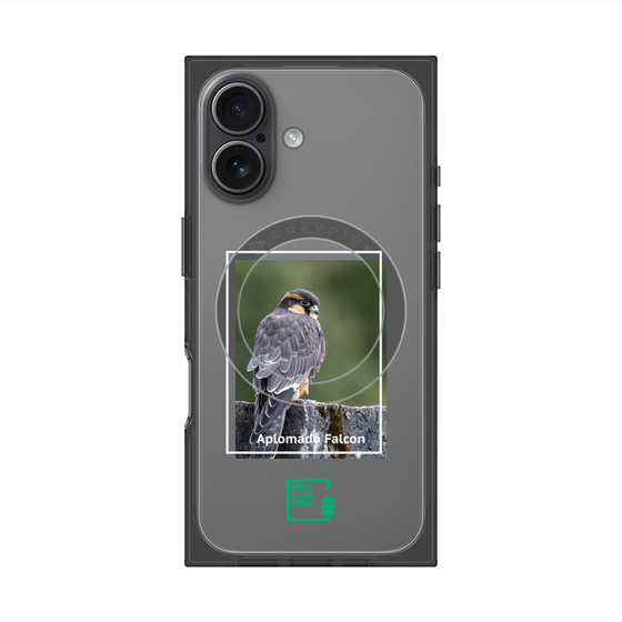 Premium Square Case with MagSafe［ Green Future Project - Aplomado Falcon ］