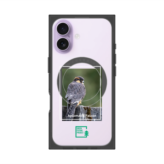 Premium Square Case with MagSafe［ Green Future Project - Aplomado Falcon ］