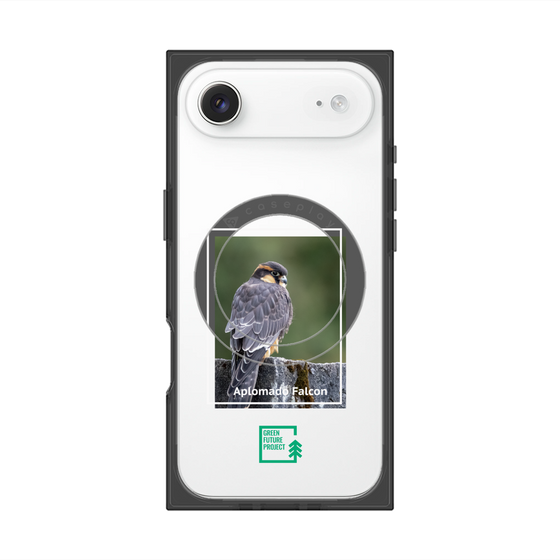 Premium Square Case with MagSafe［ Green Future Project - Aplomado Falcon ］