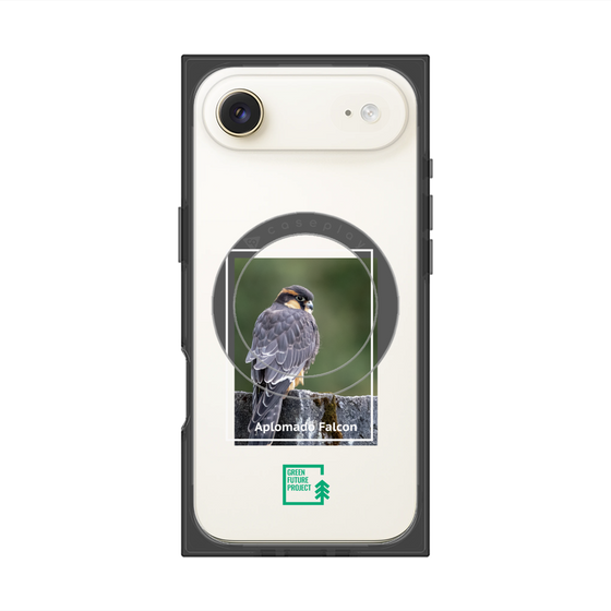 Premium Square Case with MagSafe［ Green Future Project - Aplomado Falcon ］
