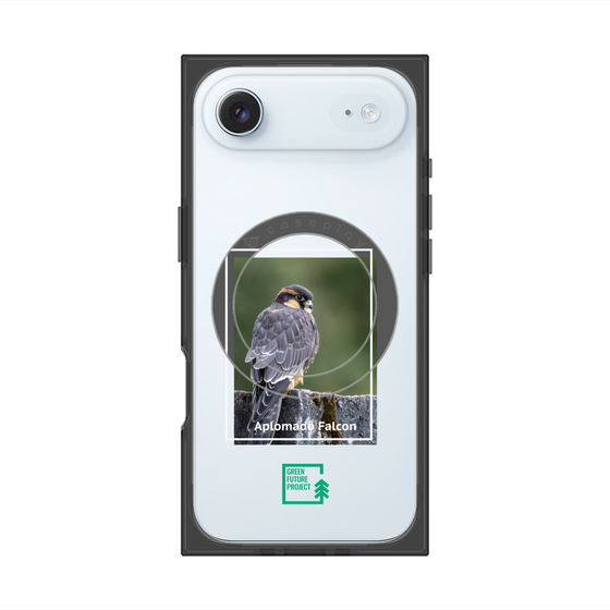 Premium Square Case with MagSafe［ Green Future Project - Aplomado Falcon ］