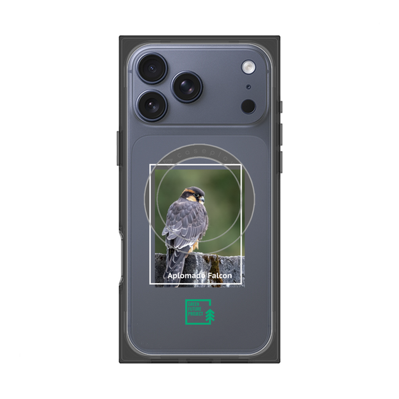 Premium Square Case with MagSafe［ Green Future Project - Aplomado Falcon ］