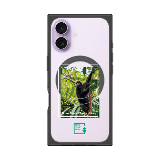 Premium Square Case with MagSafe［ Green Future Project - Brown-headed Spider Monkey ］