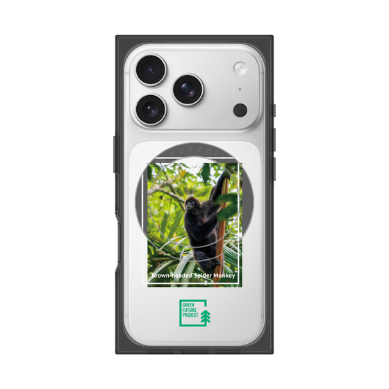 Premium Square Case with MagSafe［ Green Future Project - Brown-headed Spider Monkey ］