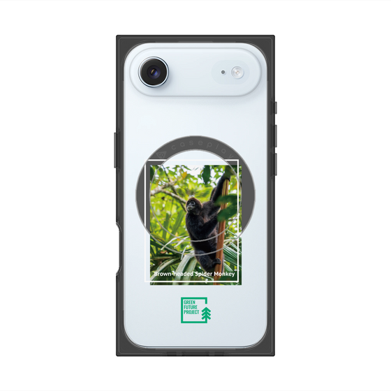 Premium Square Case with MagSafe［ Green Future Project - Brown-headed Spider Monkey ］