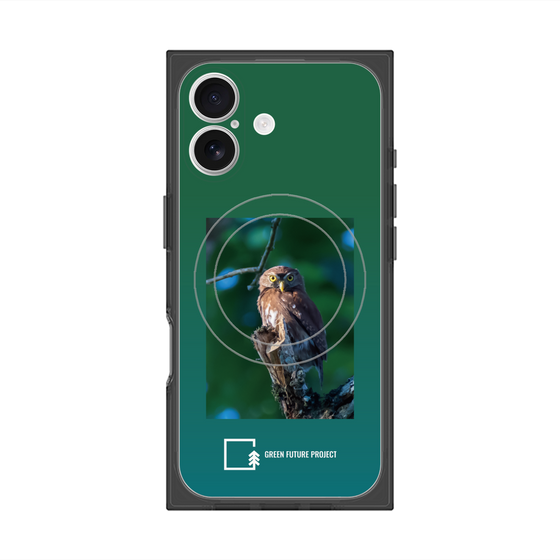 Premium Square Case with MagSafe［ Green Future Project - Ferruginous Pygmy Owl ］