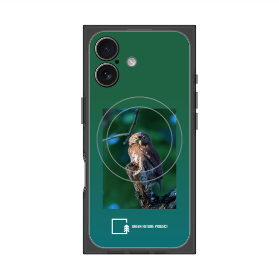 Premium Square Case with MagSafe［ Green Future Project - Ferruginous Pygmy Owl ］