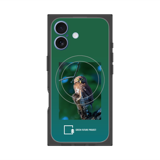 Premium Square Case with MagSafe［ Green Future Project - Ferruginous Pygmy Owl ］