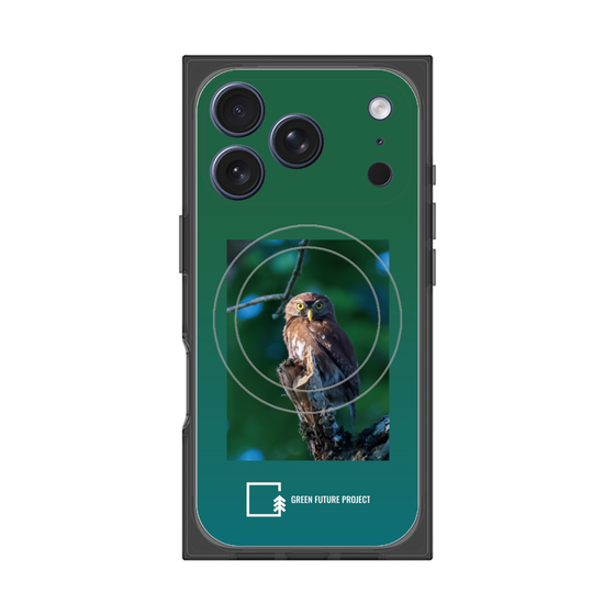 Premium Square Case with MagSafe［ Green Future Project - Ferruginous Pygmy Owl ］