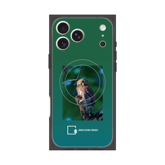 Premium Square Case with MagSafe［ Green Future Project - Ferruginous Pygmy Owl ］