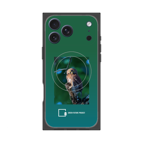 Premium Square Case with MagSafe［ Green Future Project - Ferruginous Pygmy Owl ］