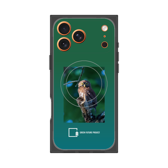 Premium Square Case with MagSafe［ Green Future Project - Ferruginous Pygmy Owl ］