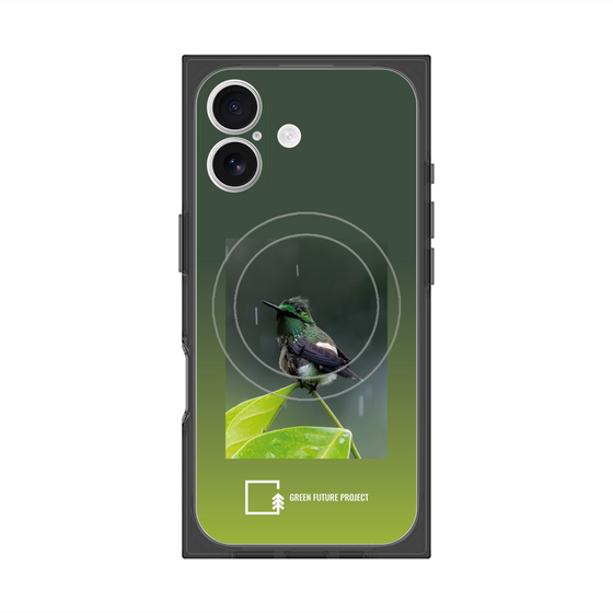 Premium Square Case with MagSafe［ Green Future Project - Butterfly Coquette ］