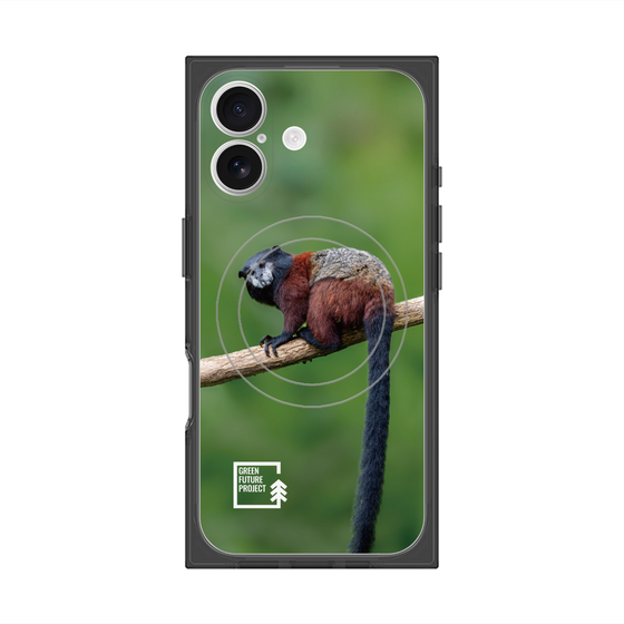 Premium Square Case with MagSafe［ Green Future Project - Saddle-backTamarin ］