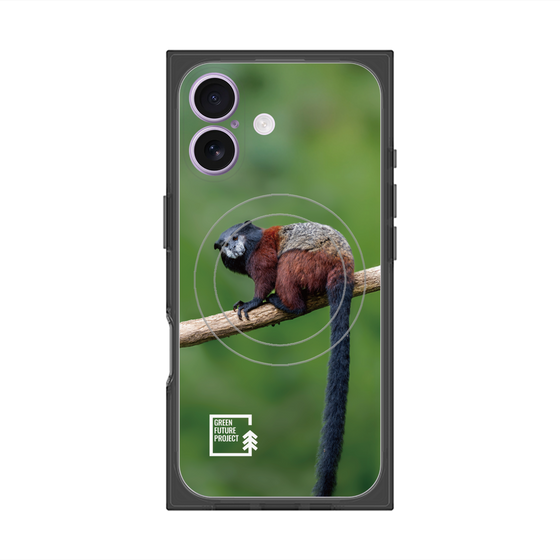 Premium Square Case with MagSafe［ Green Future Project - Saddle-backTamarin ］