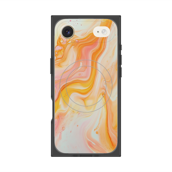 Premium Square Case with MagSafe［ Color Rain - Original - Tangerine Mist ］